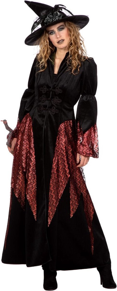 Heks & Spider Lady & Voodoo & Duistere Religie Kostuum | Tovermina Heksania | Vrouw | Maat 40 | Halloween | Verkleedkleding